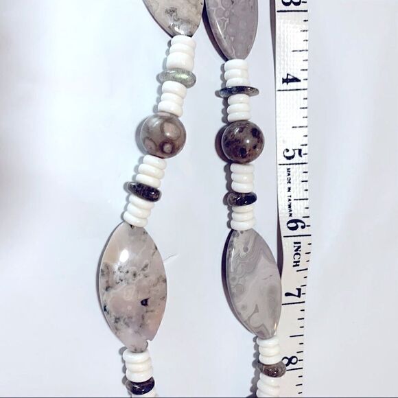 Crazy Lace Agate Necklace Approx 18” (20 Crazy Lace Stones) Gorgeous - Picture 11 of 12